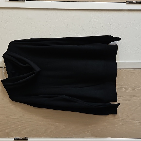 Victoria's Secret Black Sweatshirt Hoodie with Pink Logo Small - Picture 2 of 5